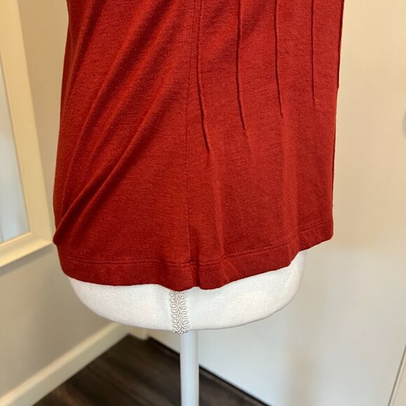 Boston Proper Rust Embroidered Sequined Racerback Tank Top, Size XS - Picture 9 of 13